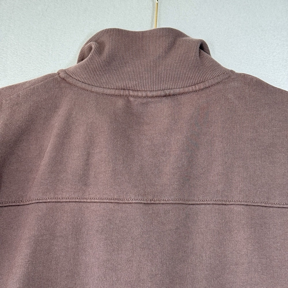 PACT Sweatshirt Women XL Organic Cotton Quarter 1/4 Zip Relaxed Pullover Pockets - Picture 8 of 13